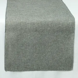 72" Faux Jute Table Runner: Dark Grey