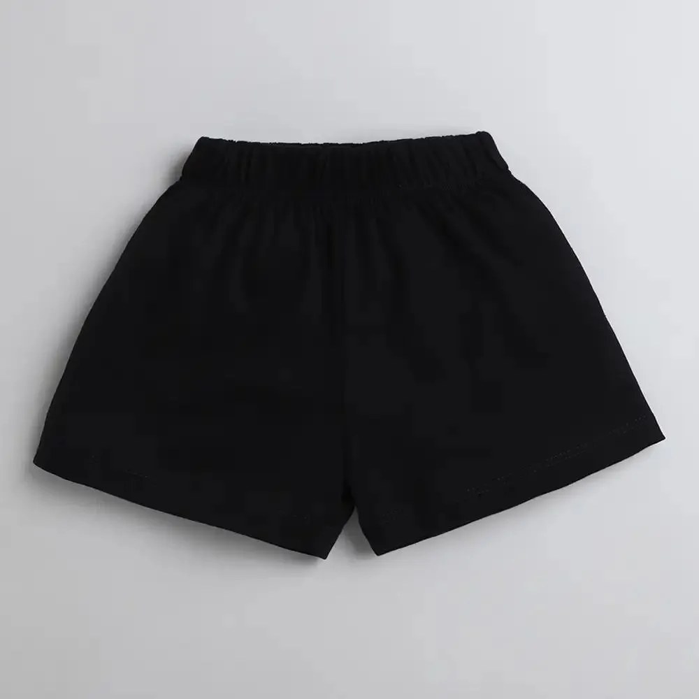 Abstract Open Strap and Frill Set