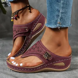 Arch Support Flip Flops for Women,Orthopedic Sandals for Women 2025 Dressy Summer Shoes Comfortable Walking Shoes Cushion Platform Beach Slippers Dressy 2025
