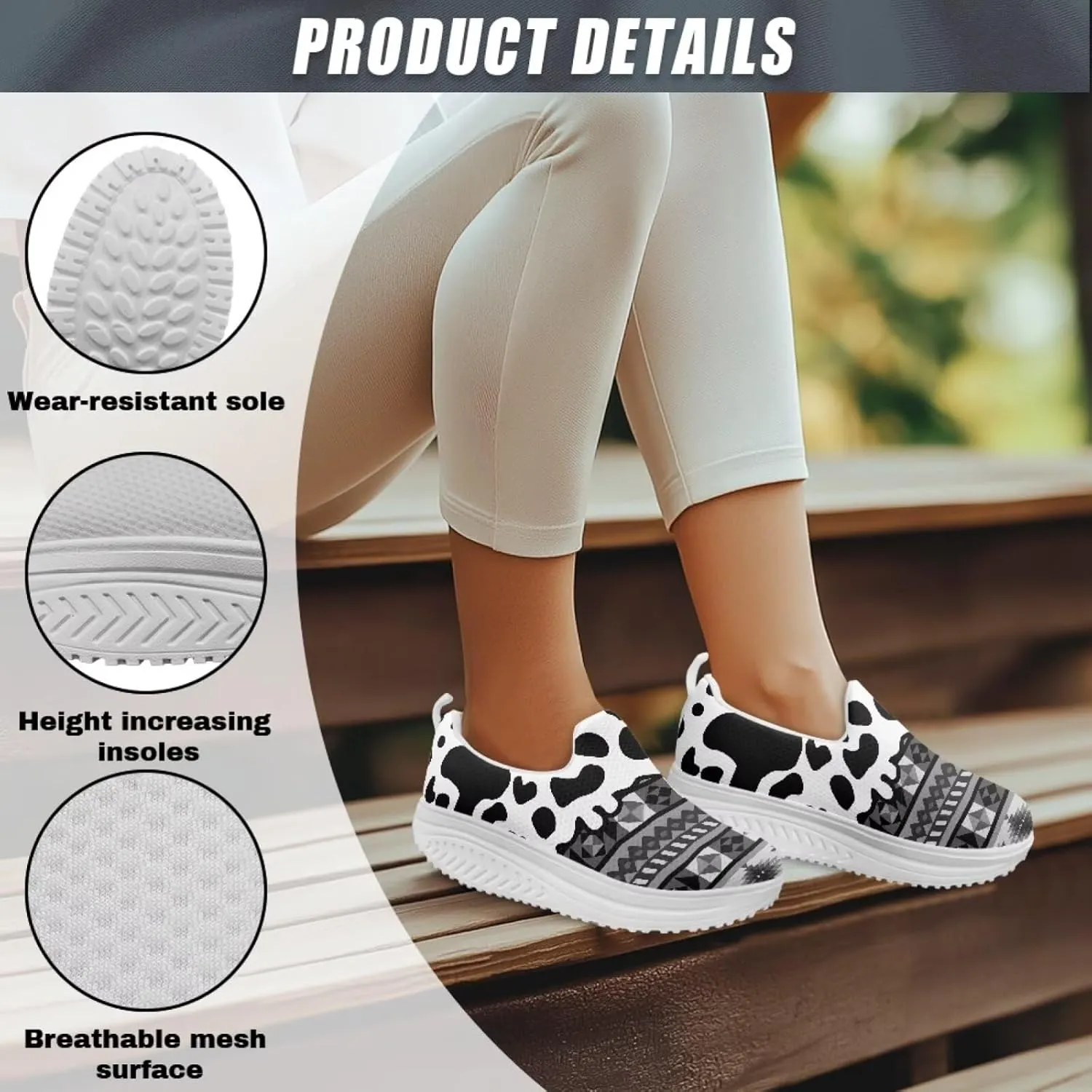 Aztec Tribal Women Fashion Loafers Stylish Slip On Shoes Vintage Dressy Sneaker Walking Slip Resistance