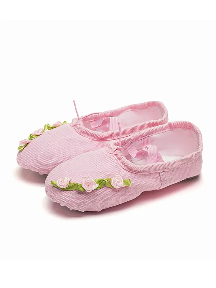 Ballet Shoes Handmade Small Flowers Soft Sole Dance Shoes