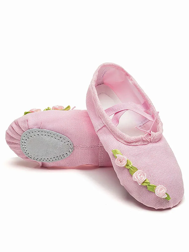 Ballet Shoes Handmade Small Flowers Soft Sole Dance Shoes