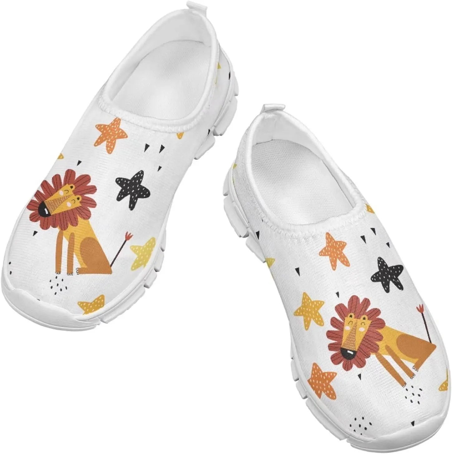 Big Kids Slip-On Walking Sneakers Casual Tennis Loafers Shoes Breathable Workout Sneakers Lightweight Travel Shoes US Size 11-15