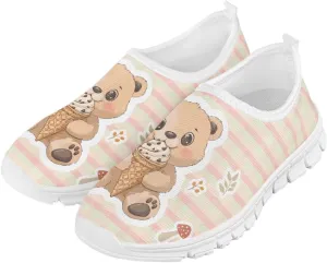 Big Kids Slip-On Walking Sneakers Casual Tennis Loafers Shoes Breathable Workout Sneakers Lightweight Travel Shoes US Size 11-15