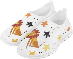 Big Kids Slip-On Walking Sneakers Casual Tennis Loafers Shoes Breathable Workout Sneakers Lightweight Travel Shoes US Size 11-15
