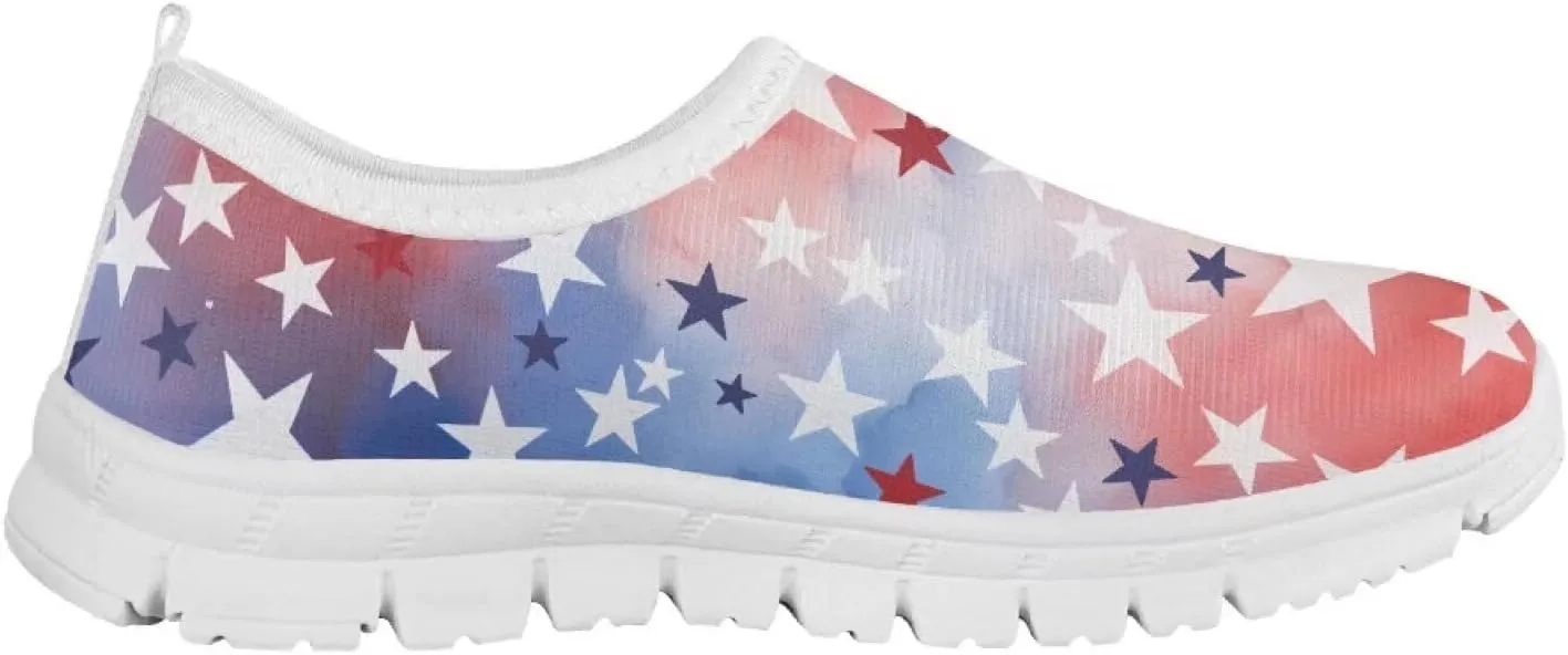 Big Kids Slip-On Walking Sneakers Casual Travel Loafers Tennis Shoes Breathable Workout Sneakers Lightweight Shoes US Size 11-15
