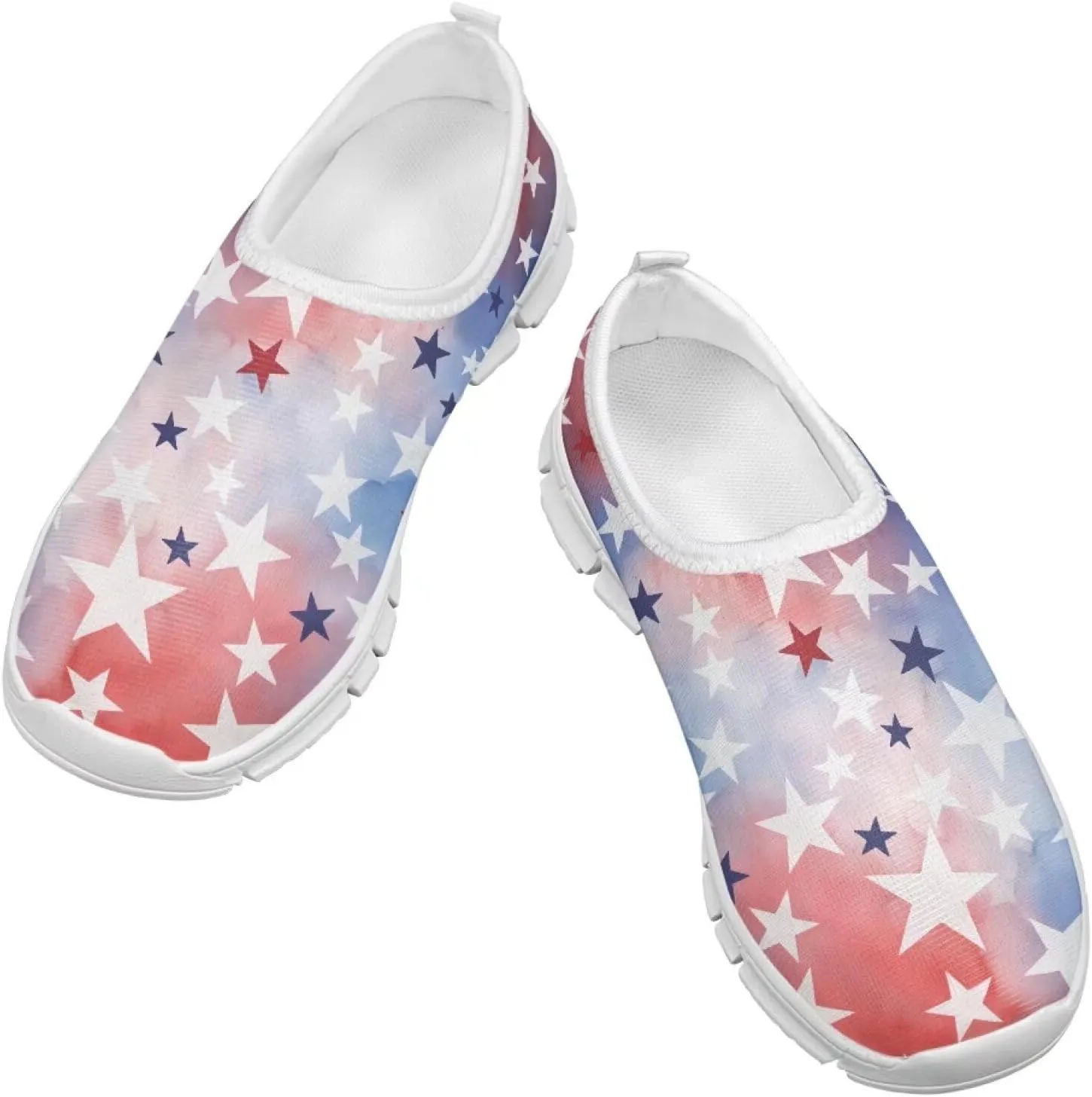 Big Kids Slip-On Walking Sneakers Casual Travel Loafers Tennis Shoes Breathable Workout Sneakers Lightweight Shoes US Size 11-15