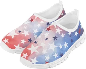 Big Kids Slip-On Walking Sneakers Casual Travel Loafers Tennis Shoes Breathable Workout Sneakers Lightweight Shoes US Size 11-15
