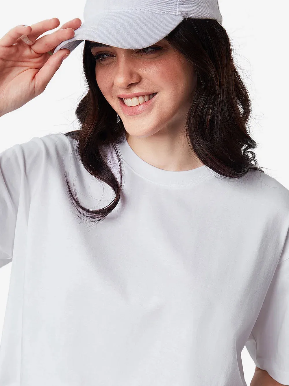 Blue Snow Mercerised Cotton T-shirt