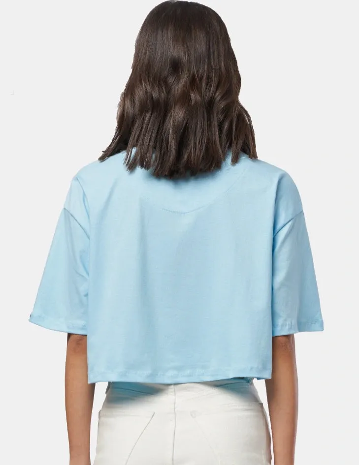 Blue Snow Mercerised Cotton T-shirt