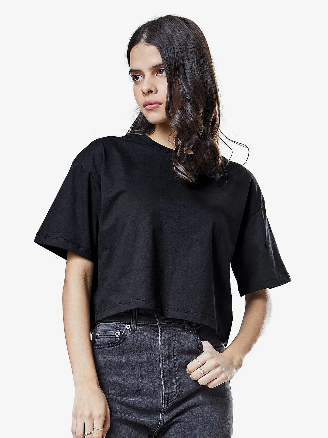 Blue Snow Mercerised Cotton T-shirt