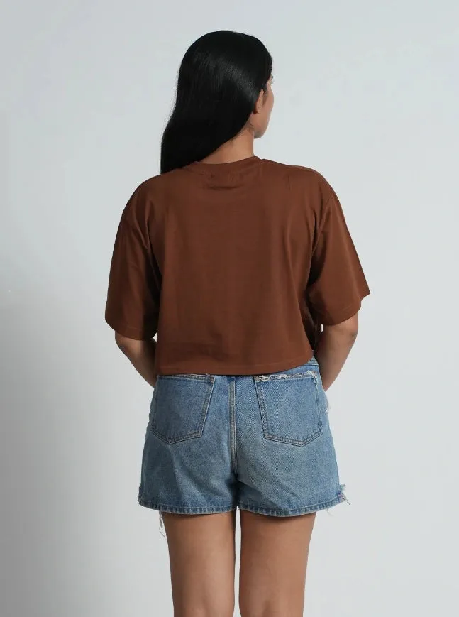 Blue Snow Mercerised Cotton T-shirt