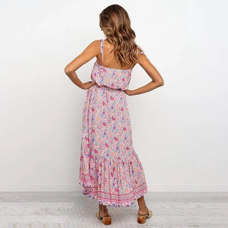 Boho Floral Maxi Dress