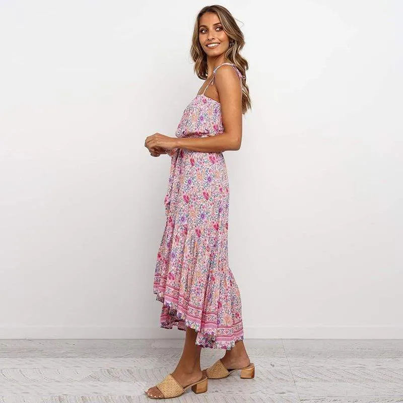 Boho Floral Maxi Dress