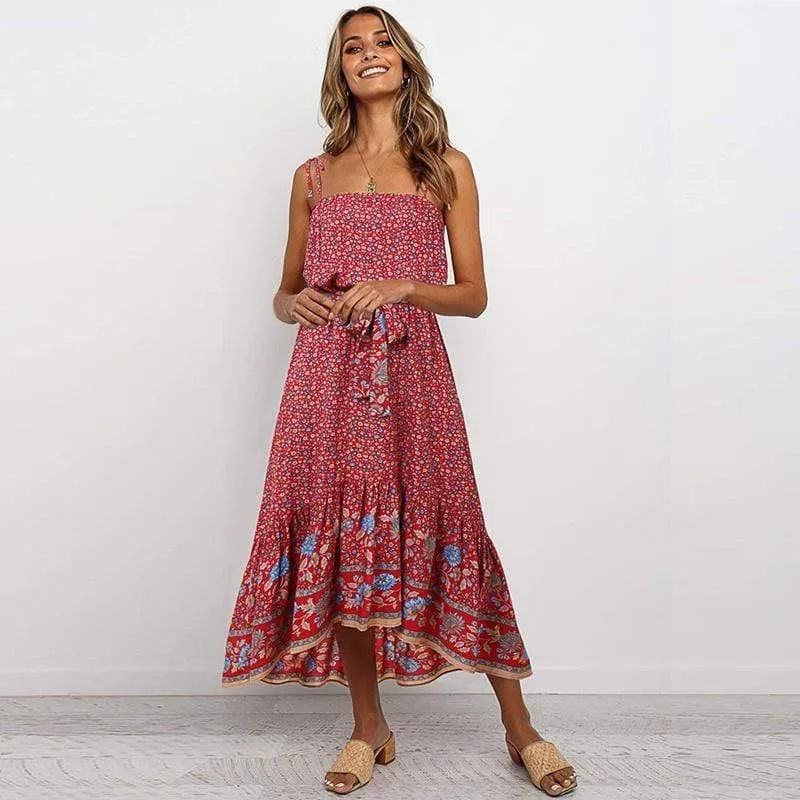 Boho Floral Maxi Dress