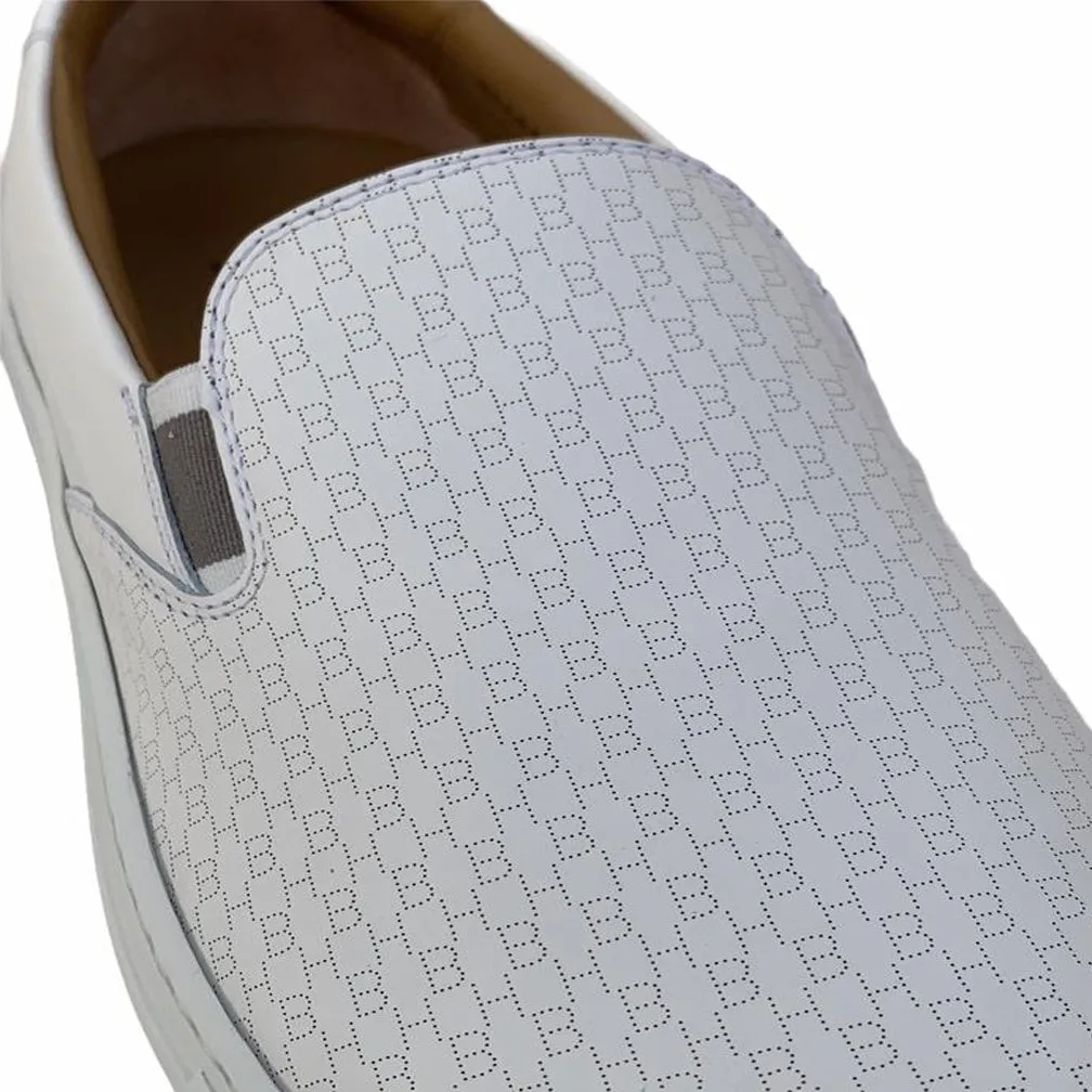 Boss Casual Slip-ons in embossed leather - TB0317