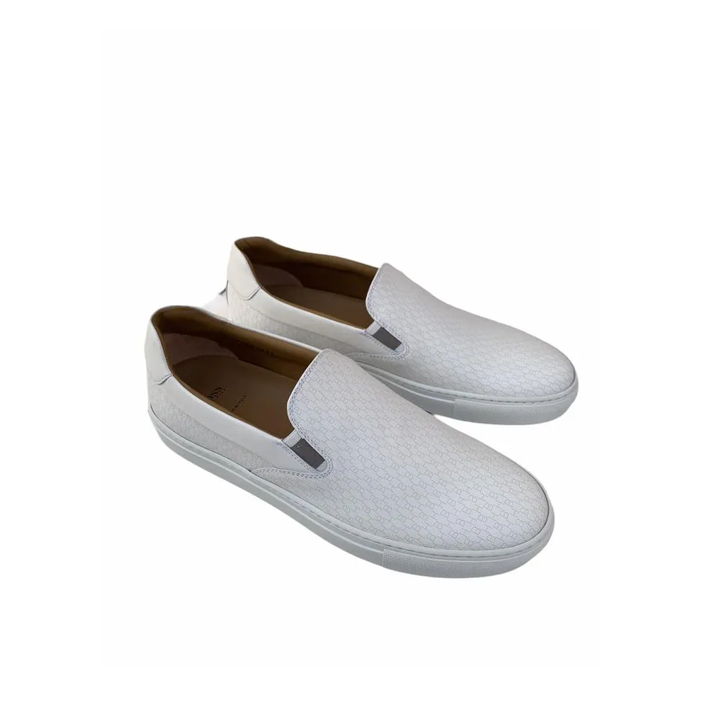 Boss Casual Slip-ons in embossed leather - TB0317