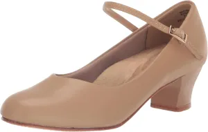 Capezio Women's Cassie Jr. Character Shoe, Caramel, 7.5 Narrow