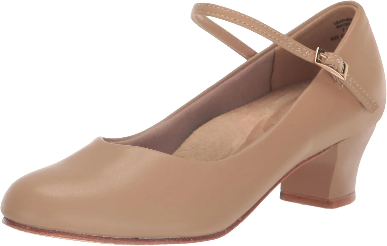Capezio Women's Cassie Jr. Character Shoe, Caramel, 7.5 Narrow