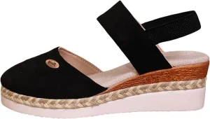 Cathalem Orthopedic Sandals for Women Espadrilles Platform Wedge Ankle Strap Sandals Comfortable Anti Slip Casual Shoes