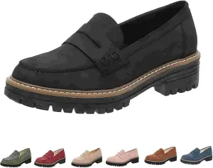 Cathalem Orthoture-Orthopedic Platform Loafers Comfort Orthopedic Shoes Womens Round Toe Walking Shoe Slip on Shoes