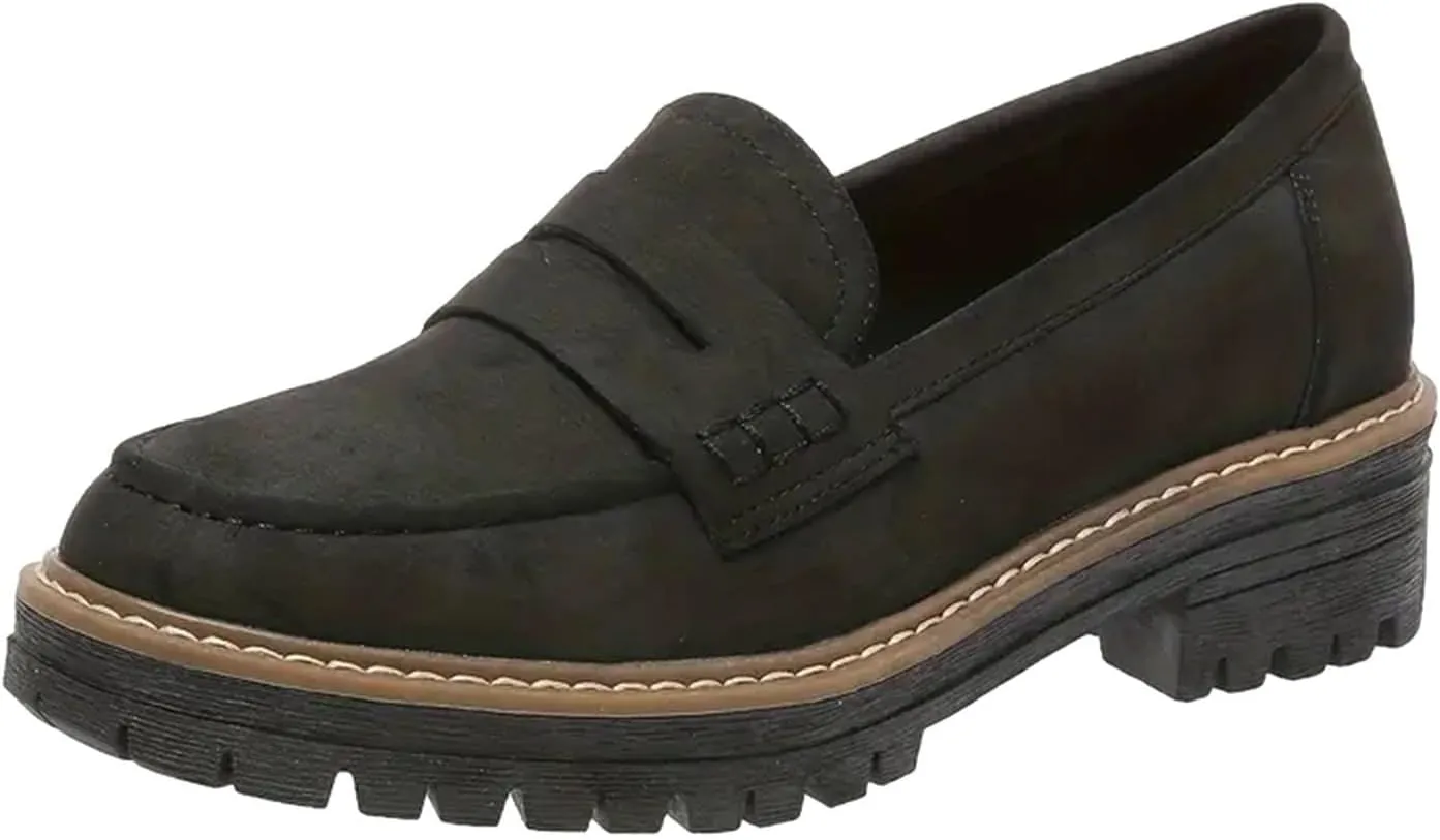 Cathalem Orthoture-Orthopedic Platform Loafers Comfort Orthopedic Shoes Womens Round Toe Walking Shoe Slip on Shoes