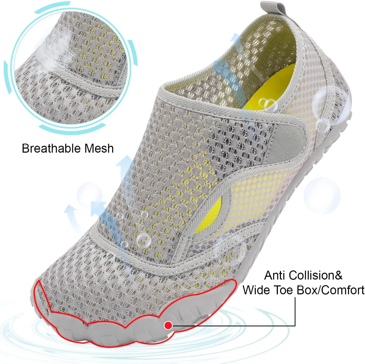 Centipede Demon Swim Water Shoes for Women Men Quick Dry Barefoot Aqua Sneakers Shoe for Beach Hiking Diving Boating River Outdoor Water Sports