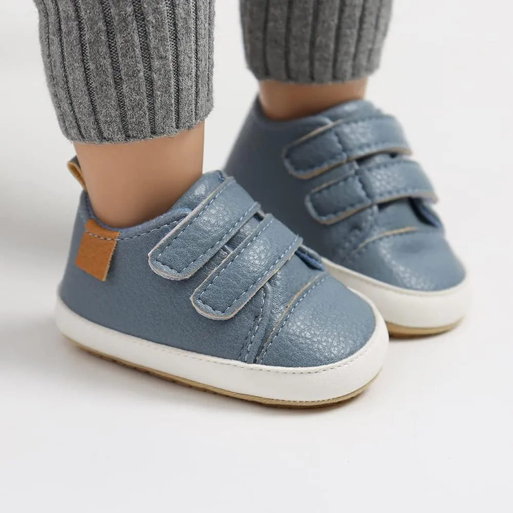 Clowora Baby Boys Girls Shoes Non-Slip Rubber Sole Sneakers Infant First Walking Toddler Crib Shoes Newborn Loafers Flats.