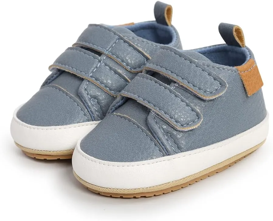 Clowora Baby Boys Girls Shoes Non-Slip Rubber Sole Sneakers Infant First Walking Toddler Crib Shoes Newborn Loafers Flats.