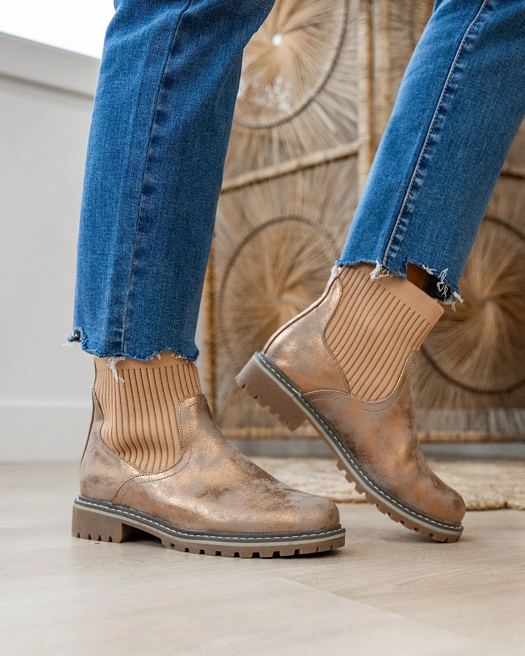 Corkys Cabin Fever Bootie - Washed Bronze