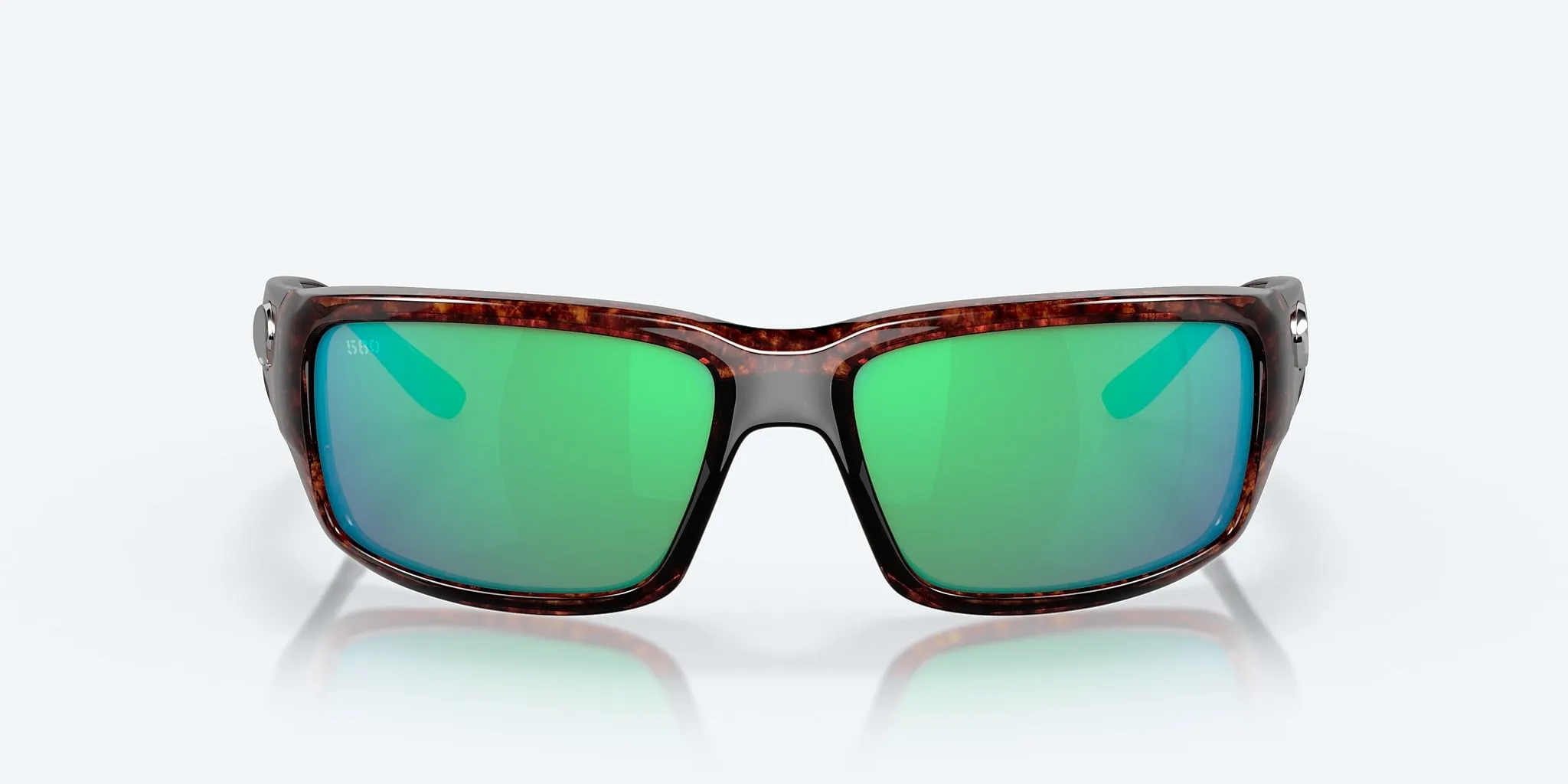 Costa Fantail Tortoise Frame Sunglasses – Green Mirror 580P Lenses for High-Contrast Vision and UV Protection