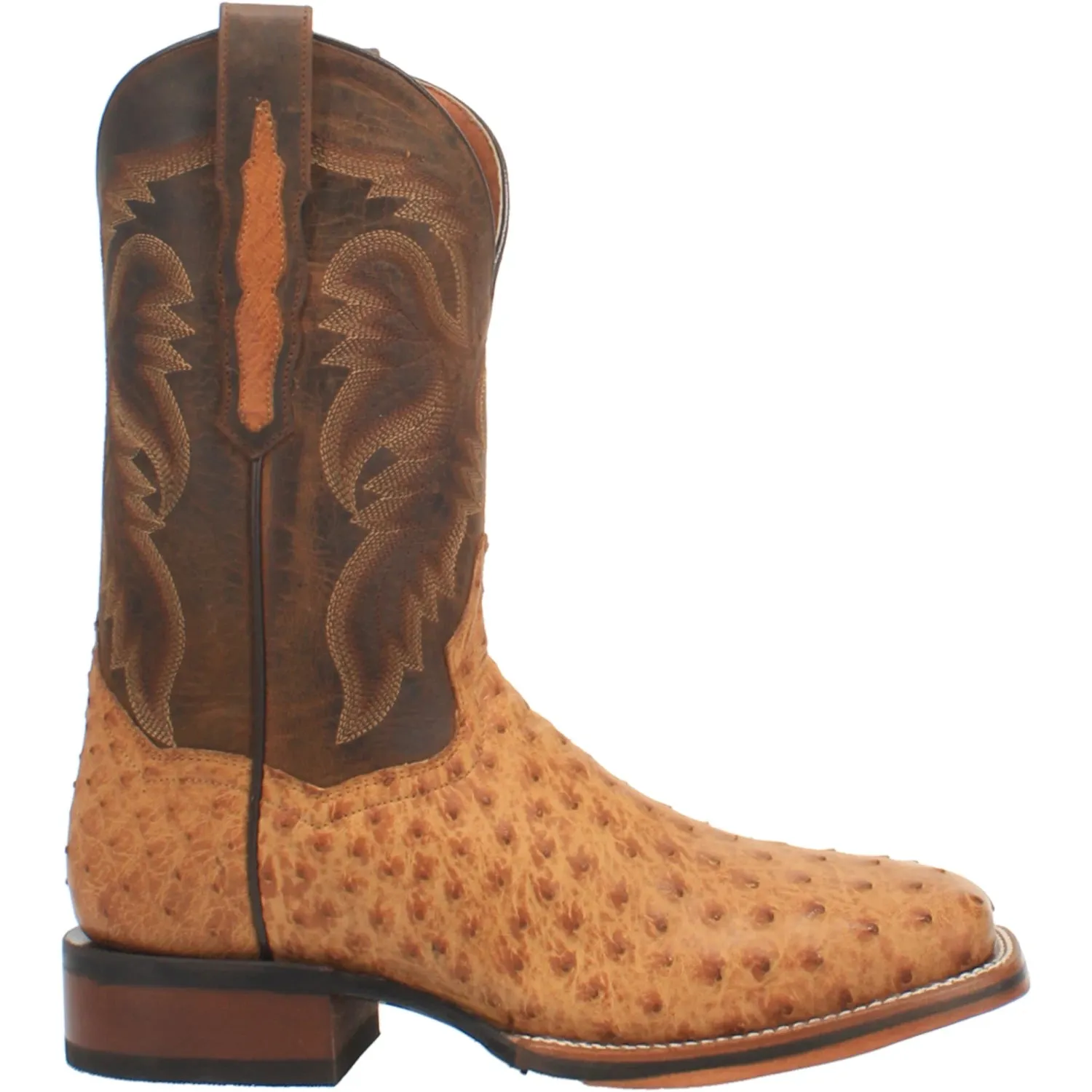 Dan Post DP4951 Men's 11" Kershaw Saddle Full Quill Ostrich Wide Square Toe