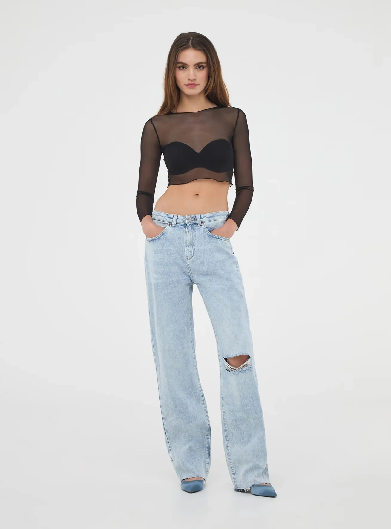 Dare to Bare: Mesh Crop Top