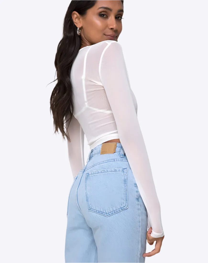 Dare to Bare: Mesh Crop Top