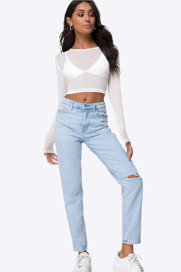 Dare to Bare: Mesh Crop Top