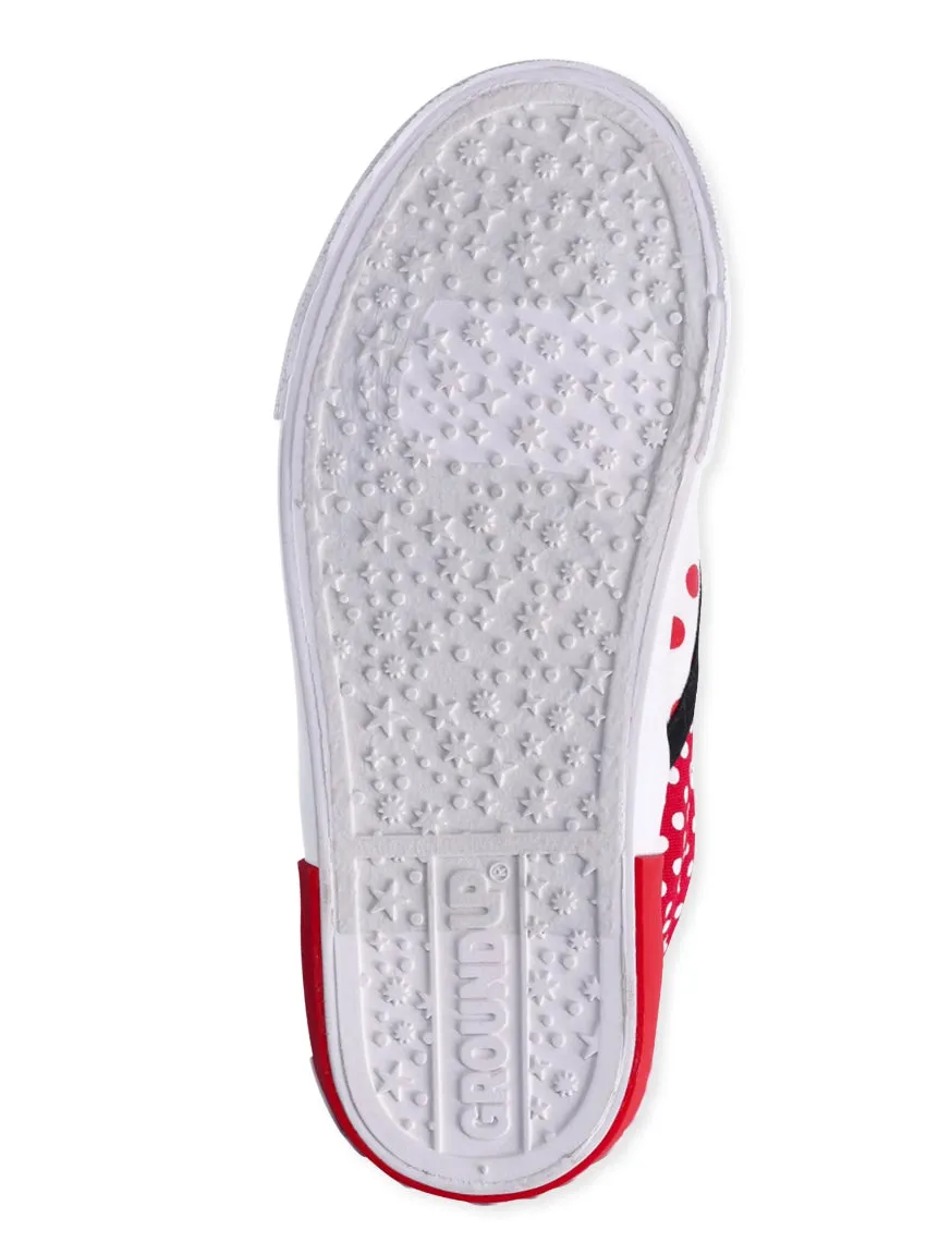 Disney Little Girl & Big Girl Minnie Mouse Twin Gore Slip-On Shoes