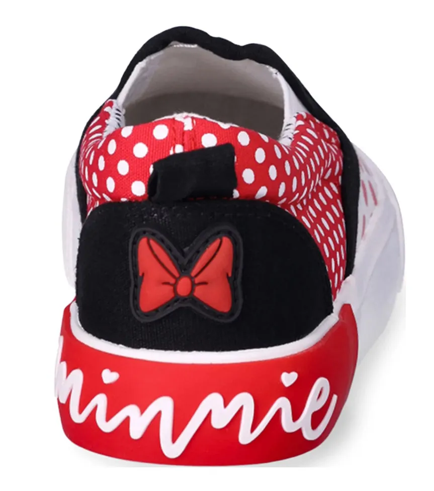 Disney Little Girl & Big Girl Minnie Mouse Twin Gore Slip-On Shoes