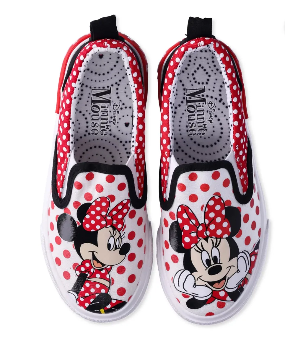 Disney Little Girl & Big Girl Minnie Mouse Twin Gore Slip-On Shoes
