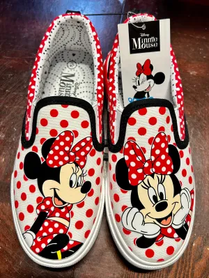 Disney Little Girl & Big Girl Minnie Mouse Twin Gore Slip-On Shoes