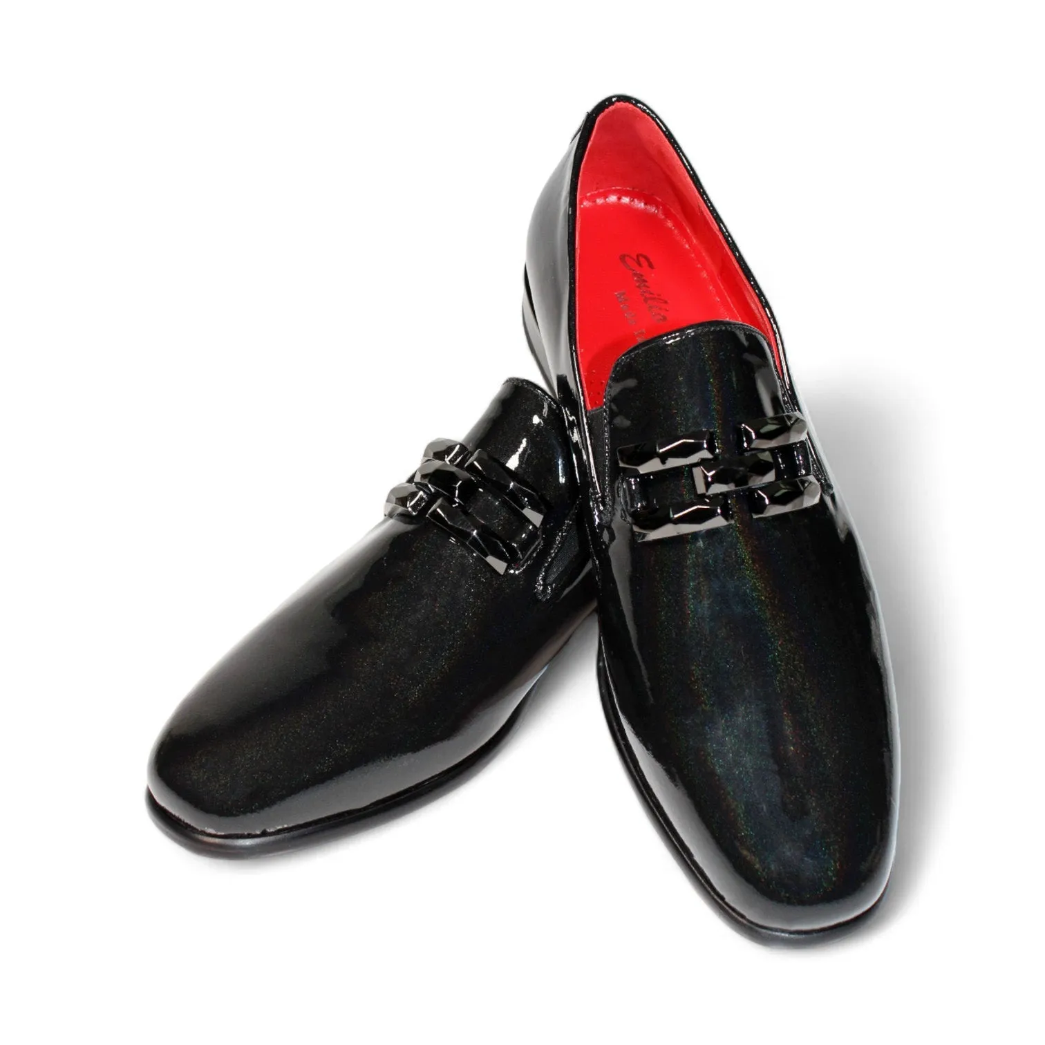 Emilio Franco EF363 Men's Shoes Patent Leather Iridescent Formal Loafer (EFC1106)
