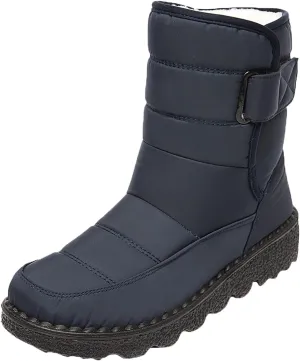 Extra Wide Calf Snow Boots for Women Women Snow Boots Wide Width Extra Wide Calf Winter Boots for Women Plus Size Outdoor Waterproof Rubber Boots for Women Womens Winter Boots Non Slip Zipper Size 10