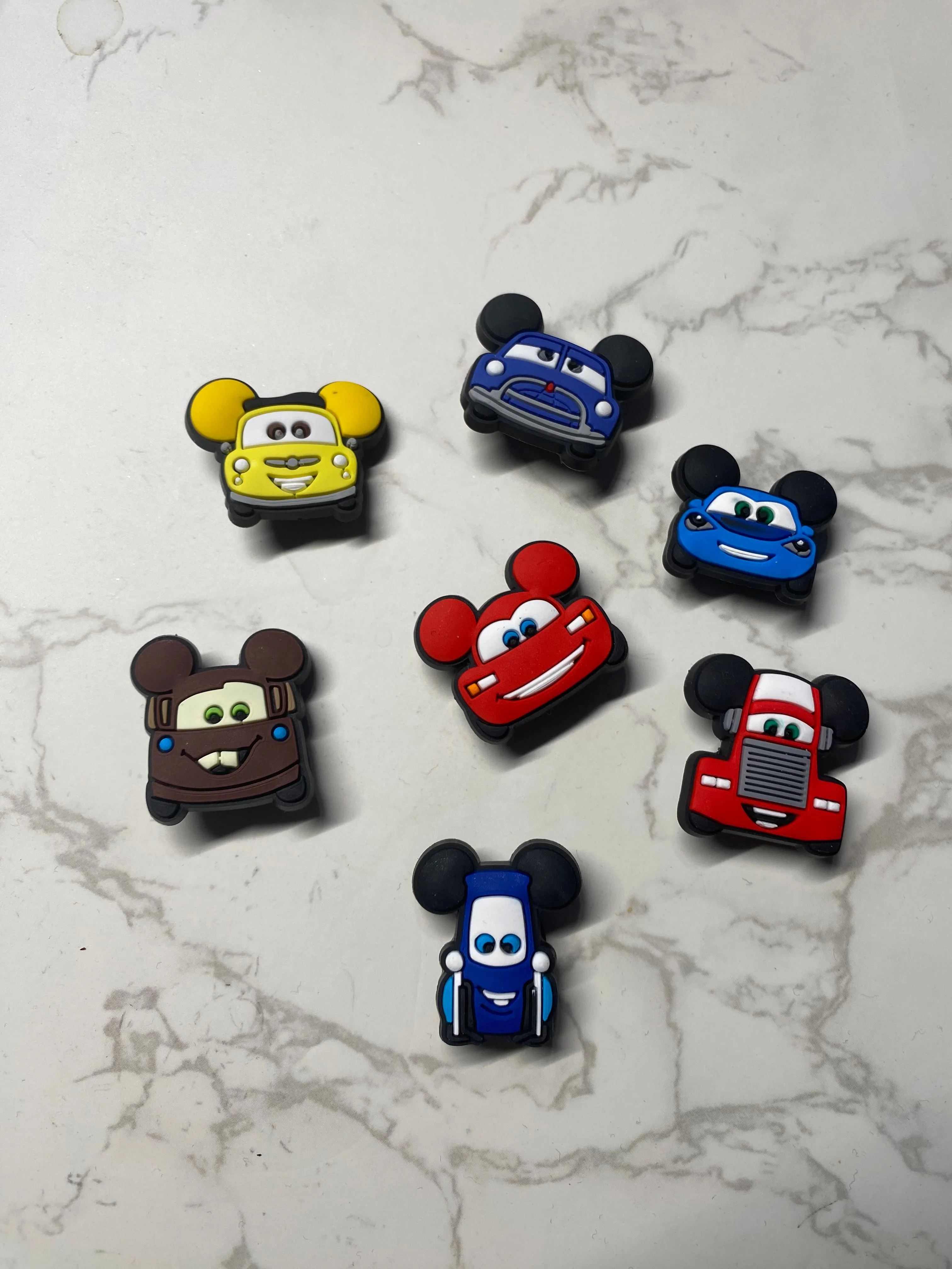 Fast Cars Shoe Charms