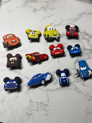 Fast Cars Shoe Charms