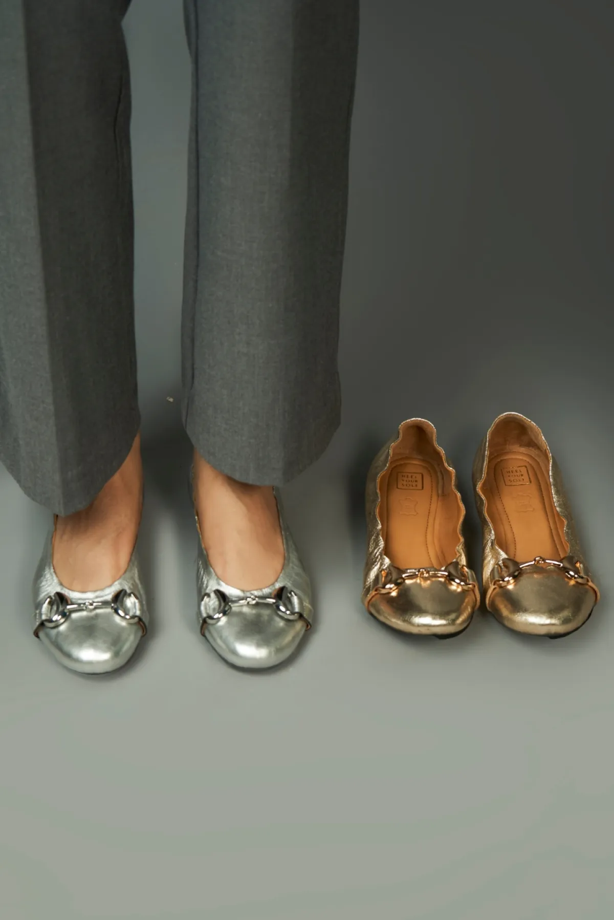 Floof Ballerinas - Light Gold