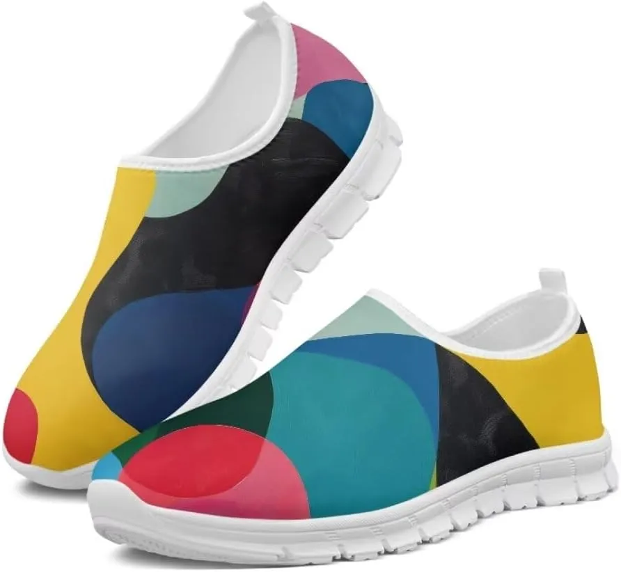 Jeiento Non Slip Casual Shoes for Women Lightweight Walking Flat Shoes Loafers Go Walk Sneaker Causal Travel Walking Flat Shoes