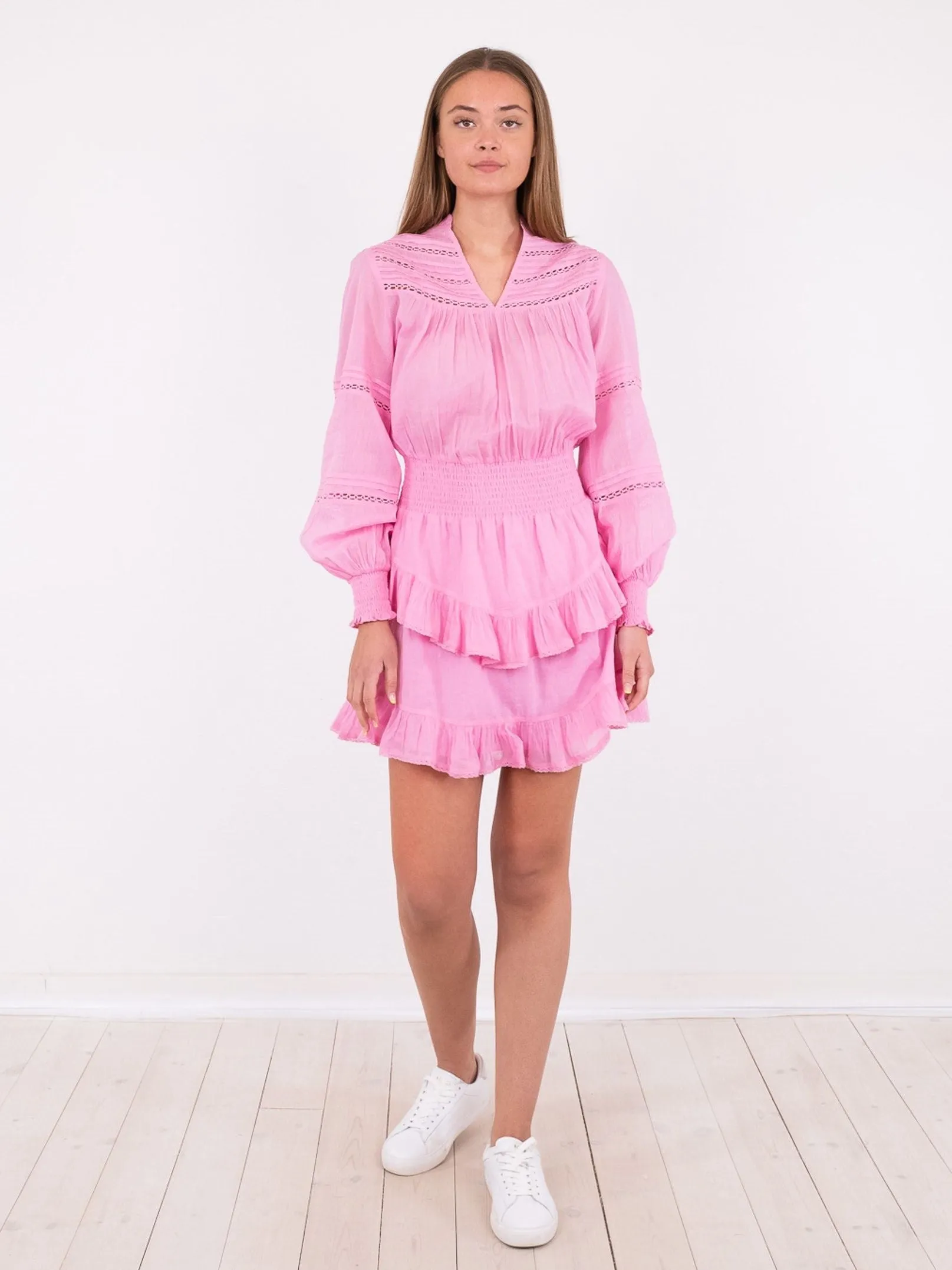 Klaire S Voile Dress - Soft Pink