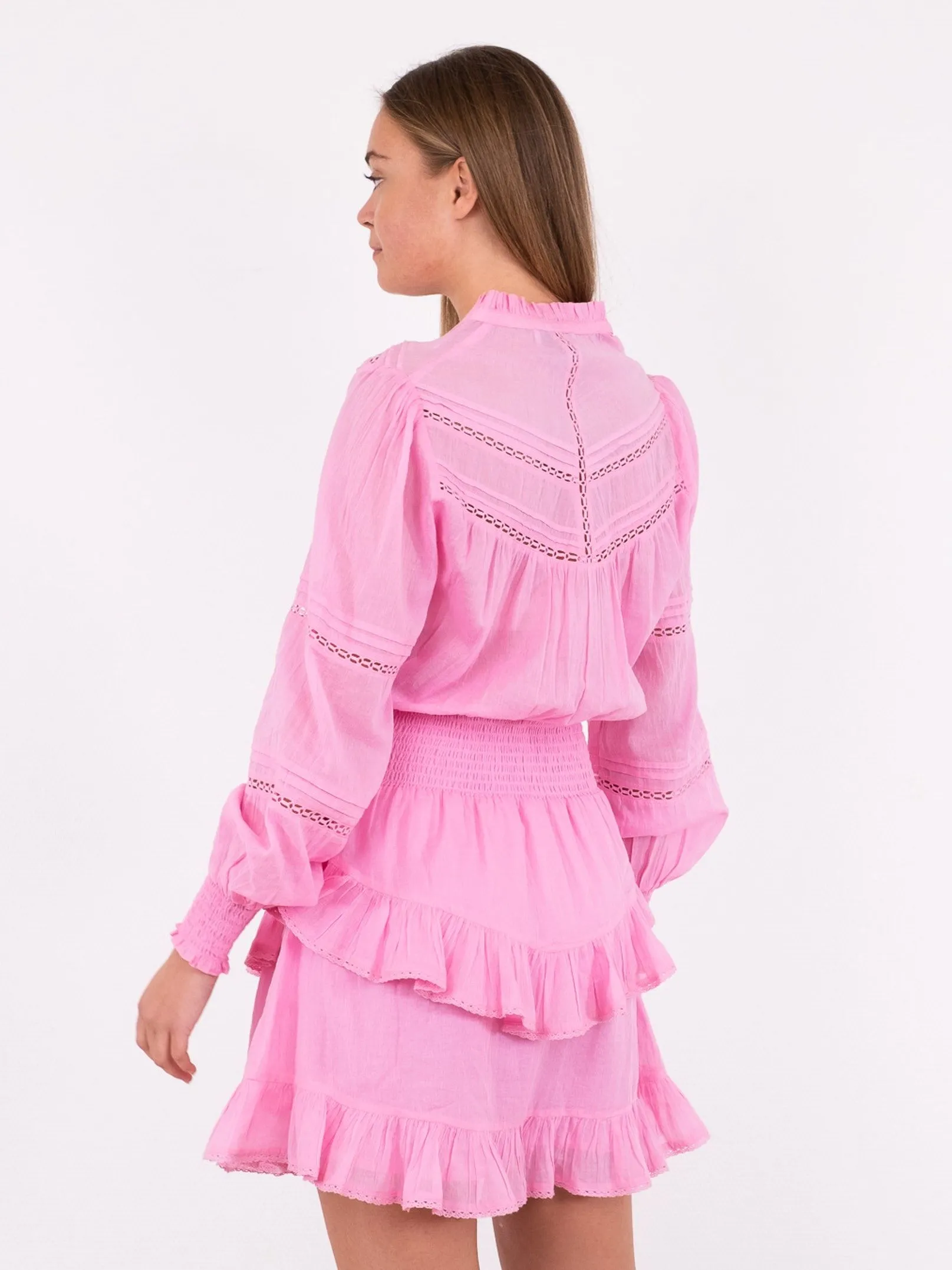 Klaire S Voile Dress - Soft Pink
