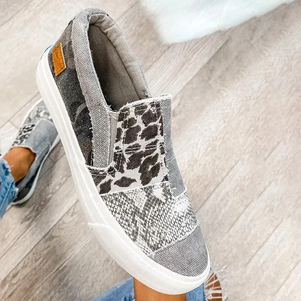 Lace-Up Flat Canvas Shoes