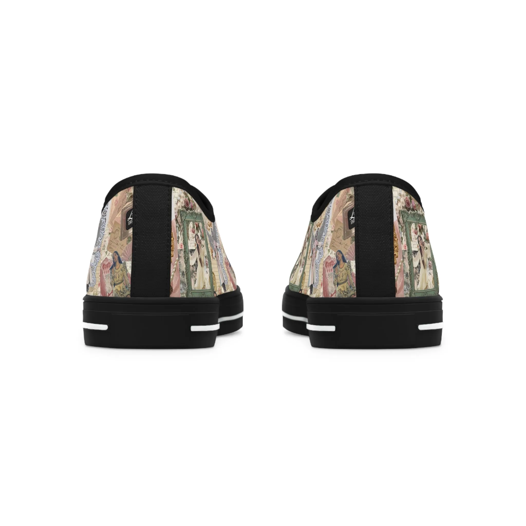 Lana Del Rey Victorian Collage Women's Low Top Sneakers