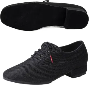 Latin Dance Shoes Men Male Latin Dance Shoes Men Salsa Jazz Dancing Boys Ballroom Modern Tango Shoes Black Mesh Soft Sole